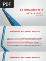 Clase 6-La Interacción de La Primera Sesión