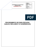 Procedimiento de PQRS