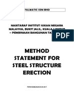 12 - Method Statement For Steel Structure Erection