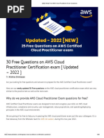 AWS Cloud Practitioner Exam Questions