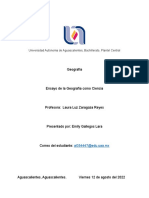 La Importancia de La Geografía en La Vida Cotidiana - Ensayo