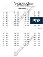 Carboxylic Acid Answer Key