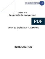 Thème N°2 - Ecarts de Conversion