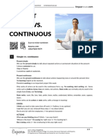 Present Simple Vs Cont