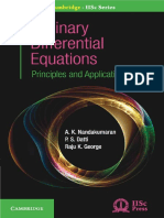 Ordinary Dierential Equations Principles and Applications