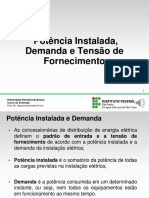 Aula 05 - ERB - Potência Instalada, Demanda e Tensão de Fornecimento