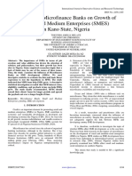 Influence of Microfinance Banks On Growth of Small and Medium Enterprises (SMES) in Kano State, Nigeria