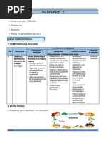 3° Grado - Actividad Del 10 de Noviembre