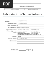 Practica 2 de Termodinamica