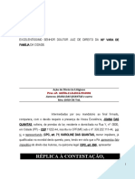 Replica Contestacao Divorcio Litigioso Separacao Corpos Bens Alimentos Guarda Menor Pn705 0