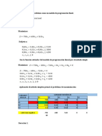 Ejercicio 1. Método Simplex Primal y 2