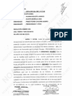 RES. NÚMERO SEIS 31 MAY 2012. Exp. N.° 23216-2010-26-1801-JR-CI-05. DECLARA FUNDADA La Excepción. 5p