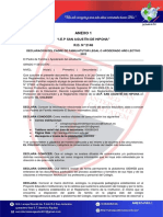 Anexos Del Contrato de Prestacion de Servicios