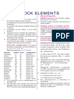 F-Block Elements