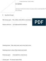 Formulation of Nail Lacquers - Cosmetic Formulation