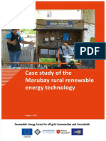 Case Study of The Marubay Rural Renewable Energy Technology