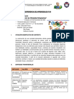 Experiencia de Aprendizaje N°8 (1ro y 2do Secundaria) Rita Pinedo