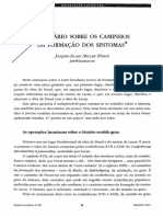 Seminário Sobre Os Caminhos Da Formação Dos Sintomas - Miller (Opção Lacaniana 60)