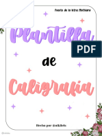 Plantilla de Caligrafía