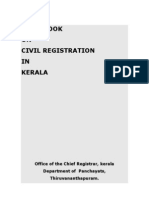 Hand Book of Civil Registrations in Kerala