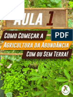 APOSTILA PDF AULA 01 Curso Gratuito Agricultura Da Abundância