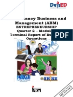 12ENTREP Q2 Module 8 Terminal Report of Business Operations