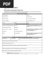 WIC Claim Form