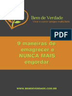 9 Maneiras de Emagrecer e Nunca Mais Engordar