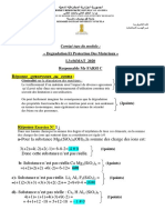 Corrigé-Type Degradation Et Protection Des Materiaux