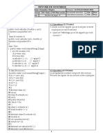 Exercice1: (5 Points) : Devoir de Synthese