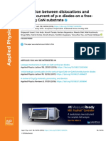 Correlation Between Dislocations and Leakage Current of P-N Diodes On A Free-Standing Gan Substrate