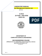 Lab Manual Dbms