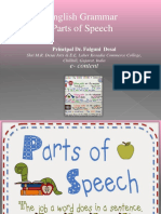 English Grammar Parts of Speech Principal DR Falguni Desai