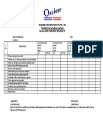 Checklist For Grinding Machine