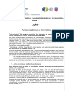 LIÇÃO 1 de Estudo de Profecia