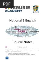 National 5 English Course Notes Booklet