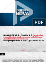 Psicologia e A Questão Do Trabalho em Rede Na Política de Assistência Social No Brasil II Psicologia Nova