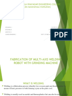 Fabrication of Multi-Axis Welding Robot With Grinding Machine (Phase 1)