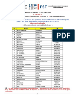 Admis LP Concours MST ISERT 2022 2023