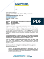 Rta Rqe SNS 20212100101772721 1230217964 Revisión Plan de Mejoramiento y Evidencias Aportadas.