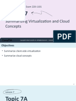 Lesson 7: Summarizing Virtualization and Cloud Concepts