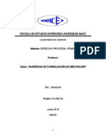 Audiencia de Formulación de Imputación