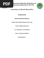 Tema II. Derecho Hispánico. Autoevaluación