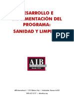 AIBI Programa de Limpieza - Sanidad