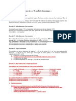 Exercices Transferts Thermiques