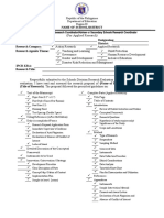 Checklist For DRC - DRA - SSRC Applied Research