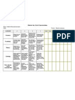 Rubric For Oral Conversation Sample