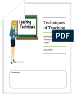 Techniques of Teaching