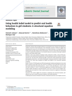 Ashoori Et Al. - 2020 - Using Health Belief Model To Predict Oral Health Behaviors in Girl Students A Structural Equation Modeling