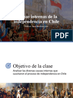 Causas Internas de La Independencia en Chile